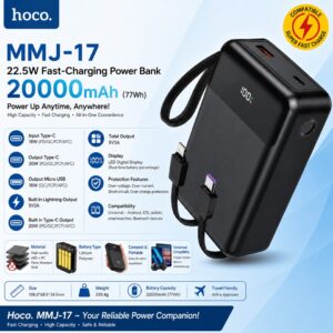 Hoco MMJ17 22.5W Fully Compatible 20000mAh Power Bank