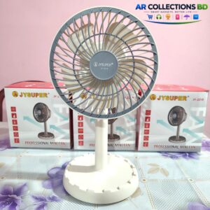 JYSUPER JY-2218 Rechargeable Fan- White