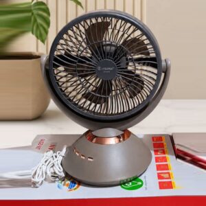 JY Super JY-2570 Rechargeable Fan - Gray